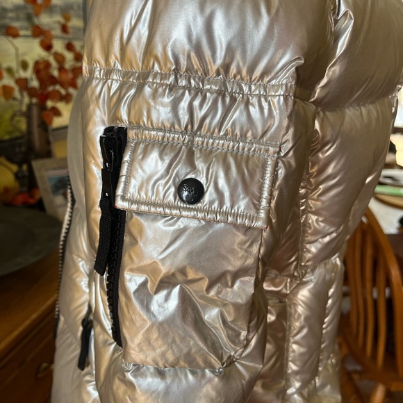 SAM Freestyle Iconic Silver Puffer Jacket - Picture 10 of 14